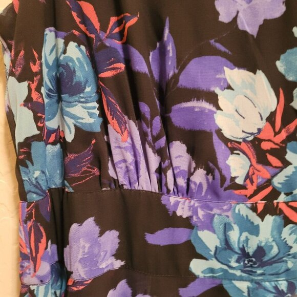 Jessica London Floral Sleeveless Maxi Dress  size 12W - Picture 7 of 7